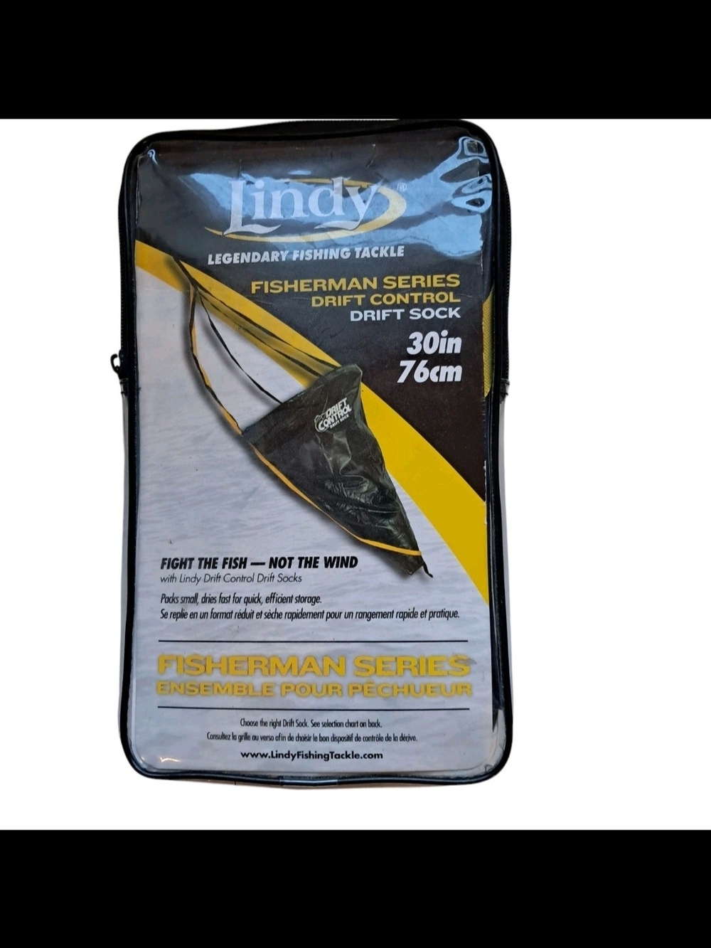 Lindy Drift Control Drift Sock 30" 76cm Fisherman Series Sea Anchor Boat DCVS30